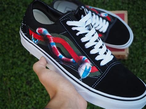 old skool vans gucci snake|Vans and Gucci vault.